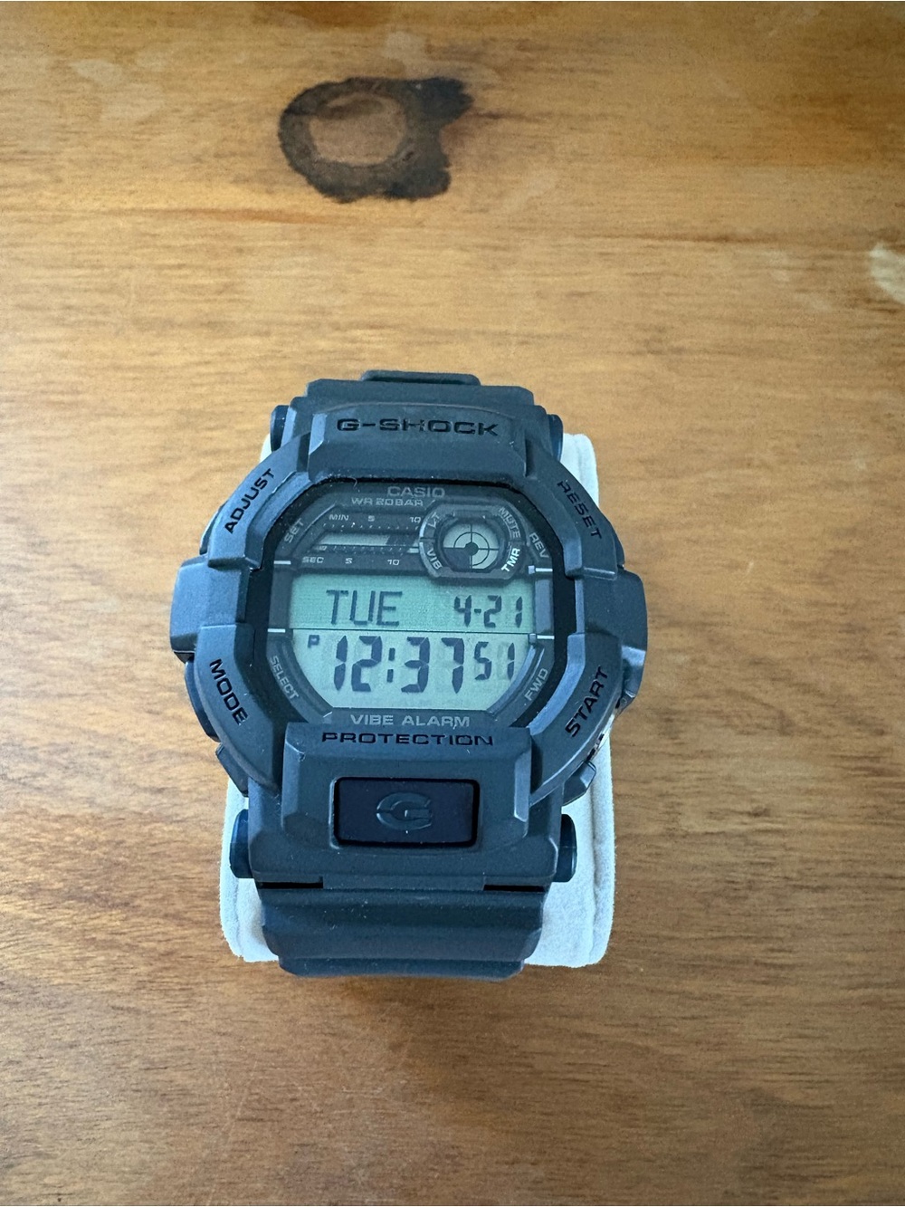 Casio G-Shock Gray Digital Vibe Alarm Watch